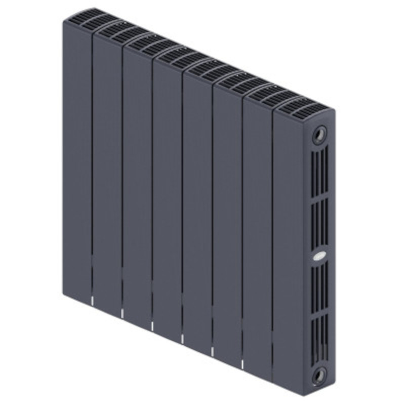 Радиатор биметаллический Rifar SUPReMO 800 4 секции нижнее правое подключение белый глянцевый SUPV80004 RAL 9016