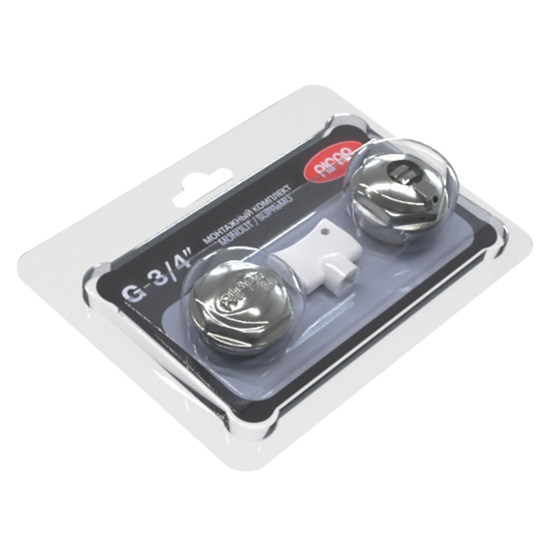 Комплект для подключения радиатора RIFAR Monolit/Supremo 3/4 хром R.Ad.G34MSX