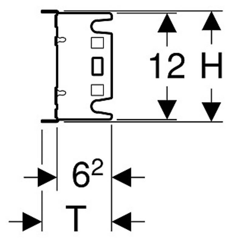 Монтажная панель Geberit GIS для корпусов скрытого монтажа 461.178.00.2