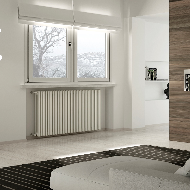 Радиатор TESI 3, H 300мм, 32 секций, подкл. 30 (3/4 боковое), цвет 6C