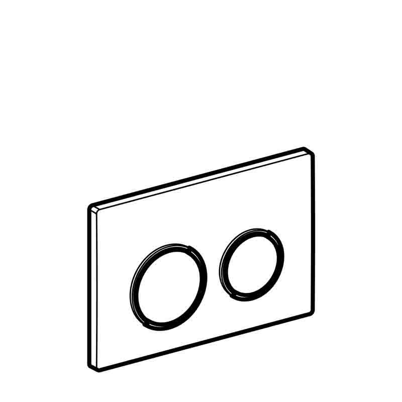 Кнопка смыва Geberit Omega20 глянцевый хром/матовый хром 115.085.KH.1