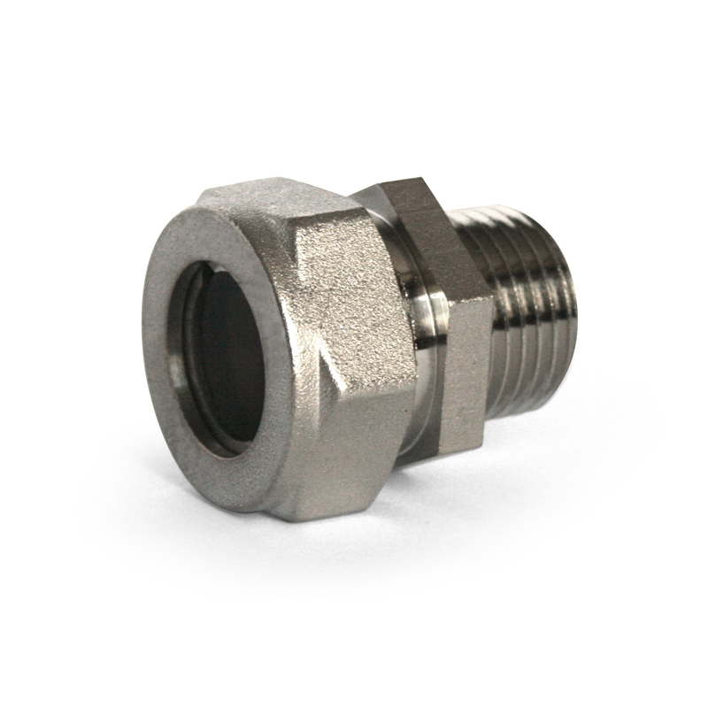 Муфта обжим-Н 15 х 1/2 никель Stahlmann