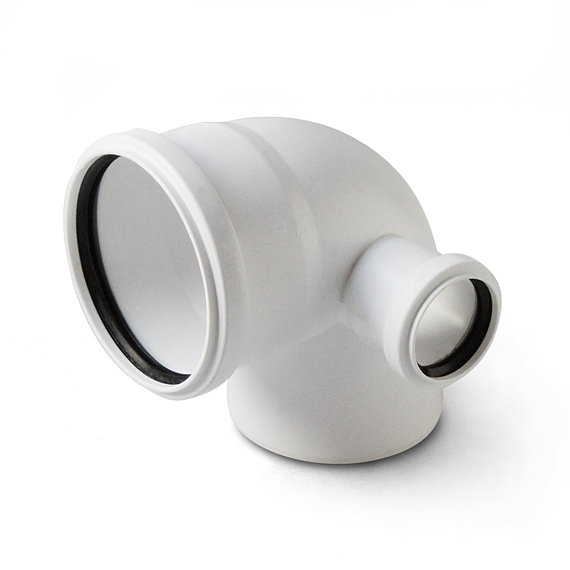 Отвод с выходом правый Pro Aqua Stilte Белый 110x50/87,5