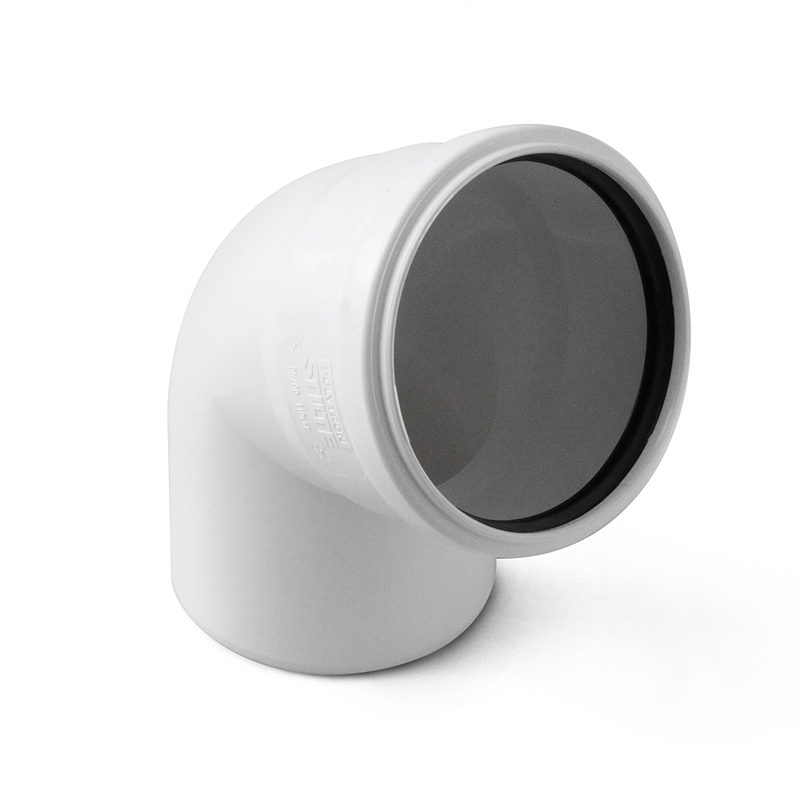 Отвод канализационный Pro Aqua Stilte 110 мм 67° белый ST100167W