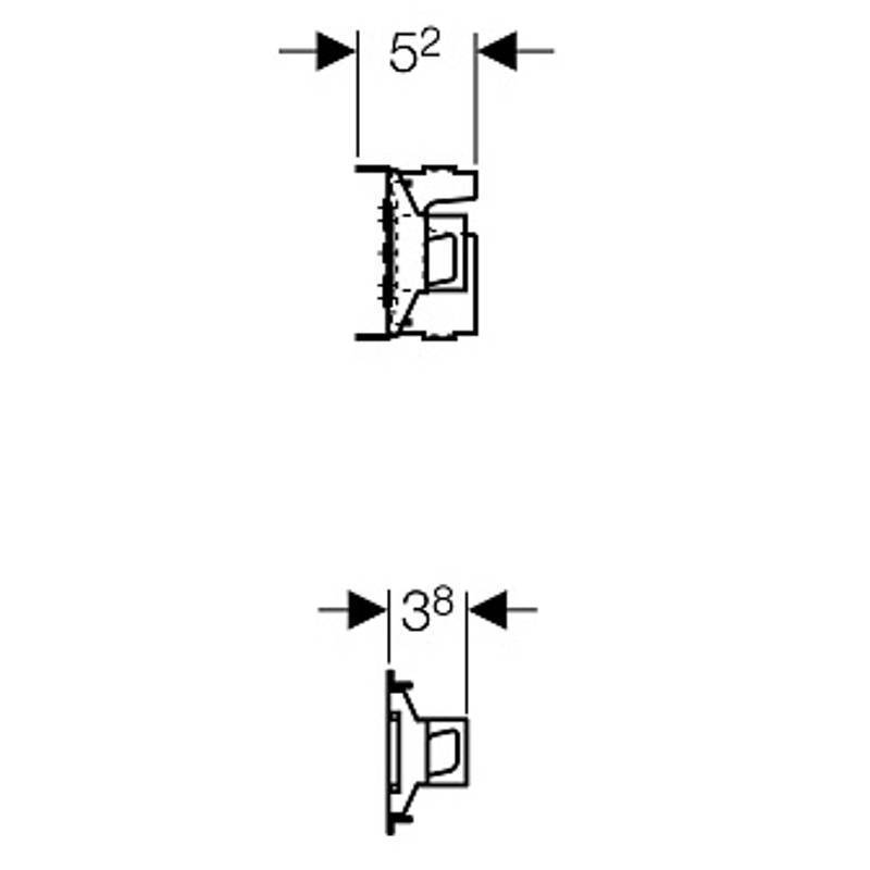 Траверса Geberit GIS для стиральной и посудомоечной машины 461.445.00.1