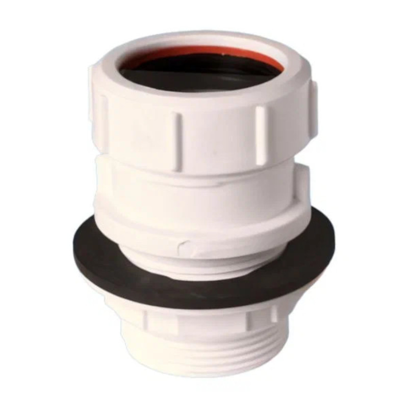 Муфта переходная 40 мм х 1 1/2 с контргайкой и прокладкой, компрес.