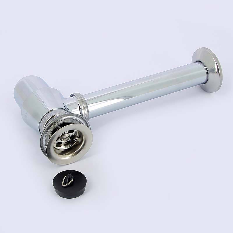 Сифон бутылочный Viega 5754 1 1/4х32 мм с универсальным отводом и пробкой хромированный 102845