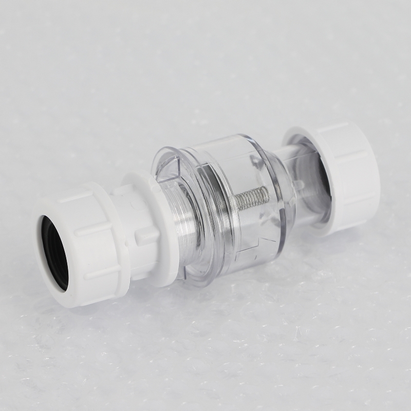 Клапан обратный вертикальный 19-23 мм компрес., прозрачный