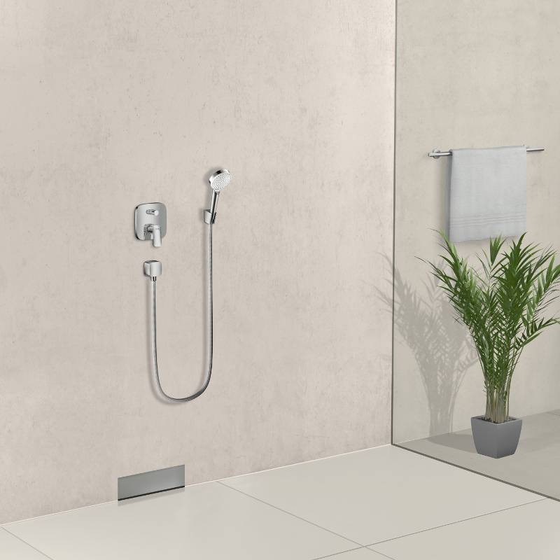 Шланговое подсоединение Hansgrohe FixFit с клапаном хром 26457000