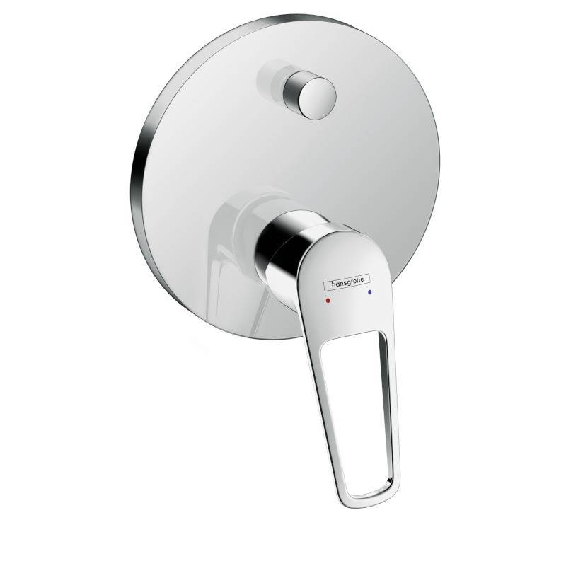 Смеситель для раковины hansgrohe Vernis Shape 100 со сливным гарнитуром матовый черный 71561670