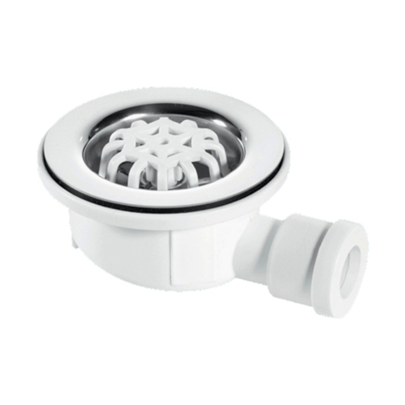 Водосток напольный Sanext H40 мм D70 мм нержавеющая сталь без гидрозатвора 505875