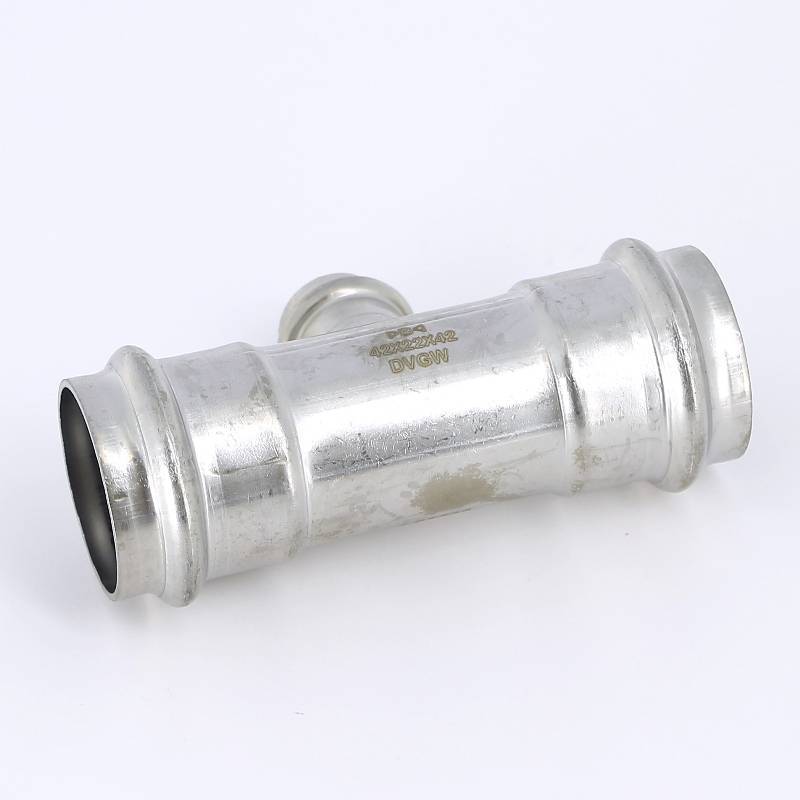 Тройник пресс IBP B Press Inox 42х22х42 мм нержавеющая сталь PS5130 0422242