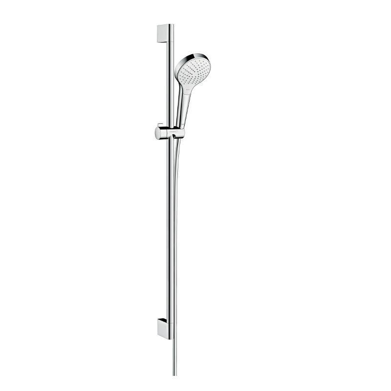 Душевой гарнитур Hansgrohe Croma Select S Vario со штангой 90 см белый/хром 26572400