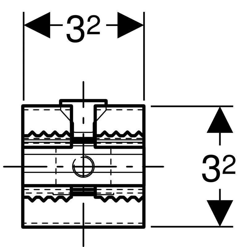 Соединитель Geberit GIS быстрого монтажа для профиля 461.200.00.1
