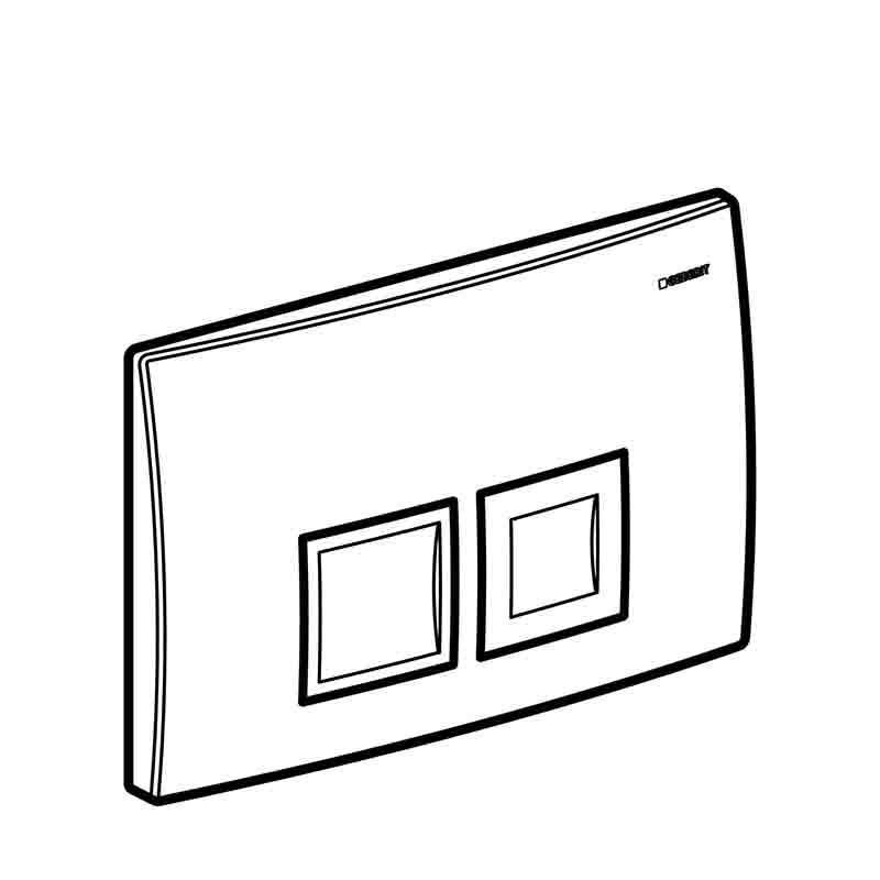 Кнопка смыва Geberit Delta50 белый 115.135.11.1