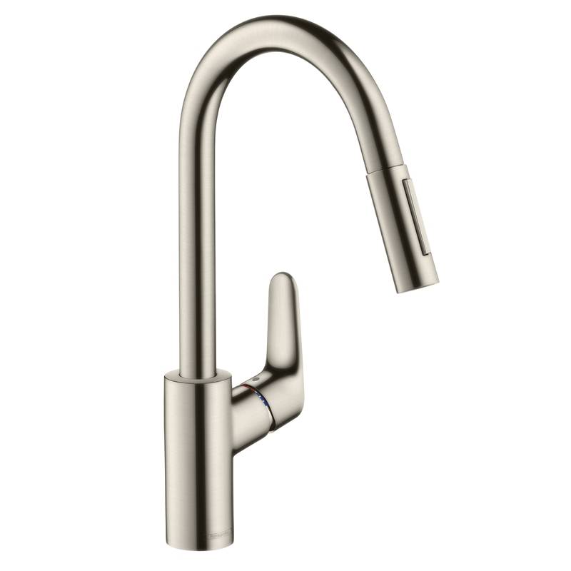 Смеситель для кухни Hansgrohe Focus 240 однорычажный с вытяжным душем хром 31815000