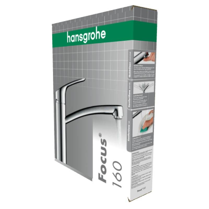 Смеситель для кухни Hansgrohe Focus 160 однорычажный хром 31806000
