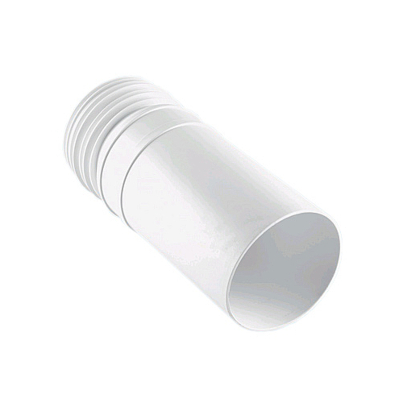 Удлинитель L=200 мм фановой трубы с манжетой, вход 110 мм, выход внутрь 90 мм трубы