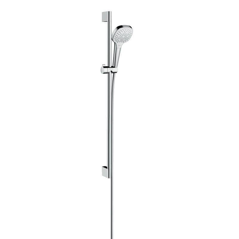 Душевой гарнитур Hansgrohe Croma Select E Multi со штангой 90 см белый/хром 26590400
