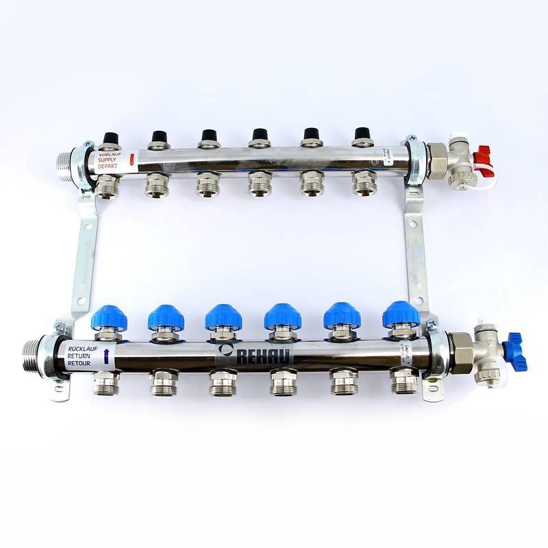 Коллекторная группа Watts HKV/T с расходомерами 1x3/4 EK 9 выходов 10004203
