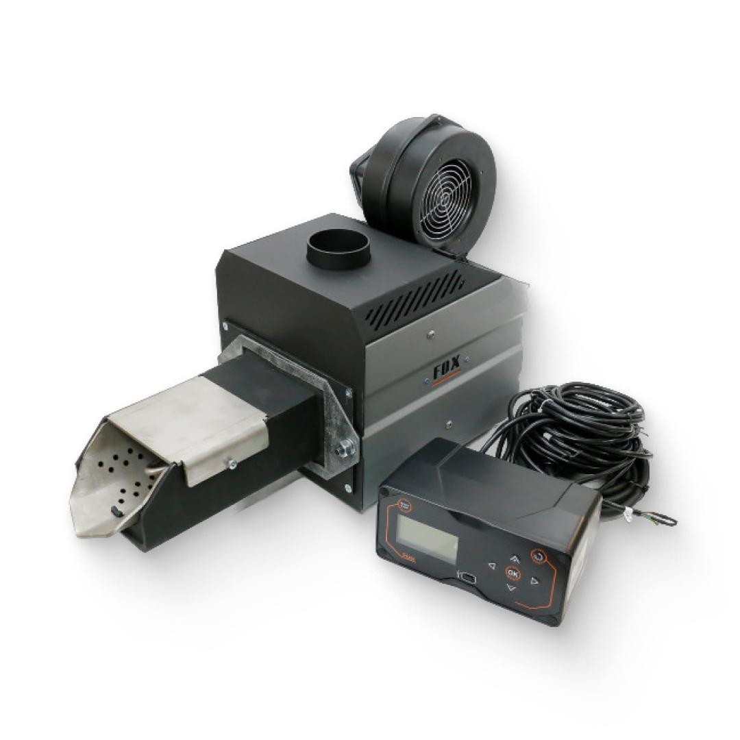 Горелка пеллетная приставная  ZOTA FOX G2 - 25 (горелка+Контроллер C-Line PBA)