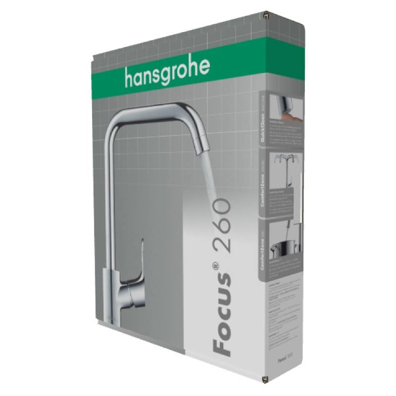 Смеситель для кухни Hansgrohe Focus 260 однорычажный хром 31820000