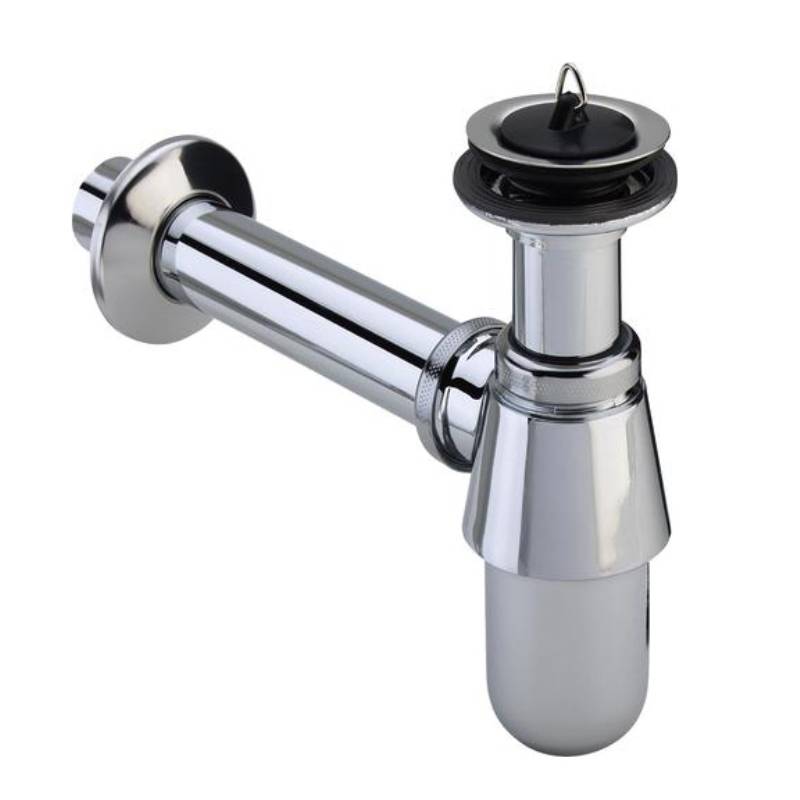 Сифон бутылочный Viega 5754 1 1/4х32 мм с универсальным отводом и пробкой хромированный 102845