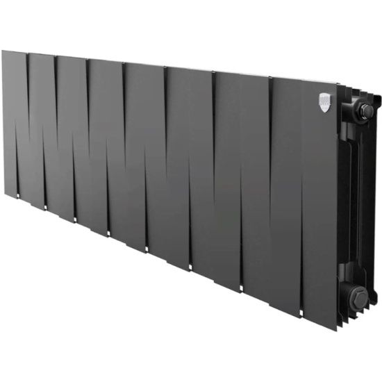 Радиатор биметаллический Royal Thermo PianoForte 300 Noir Sable 10 секций нижнее подключение НС-1682356